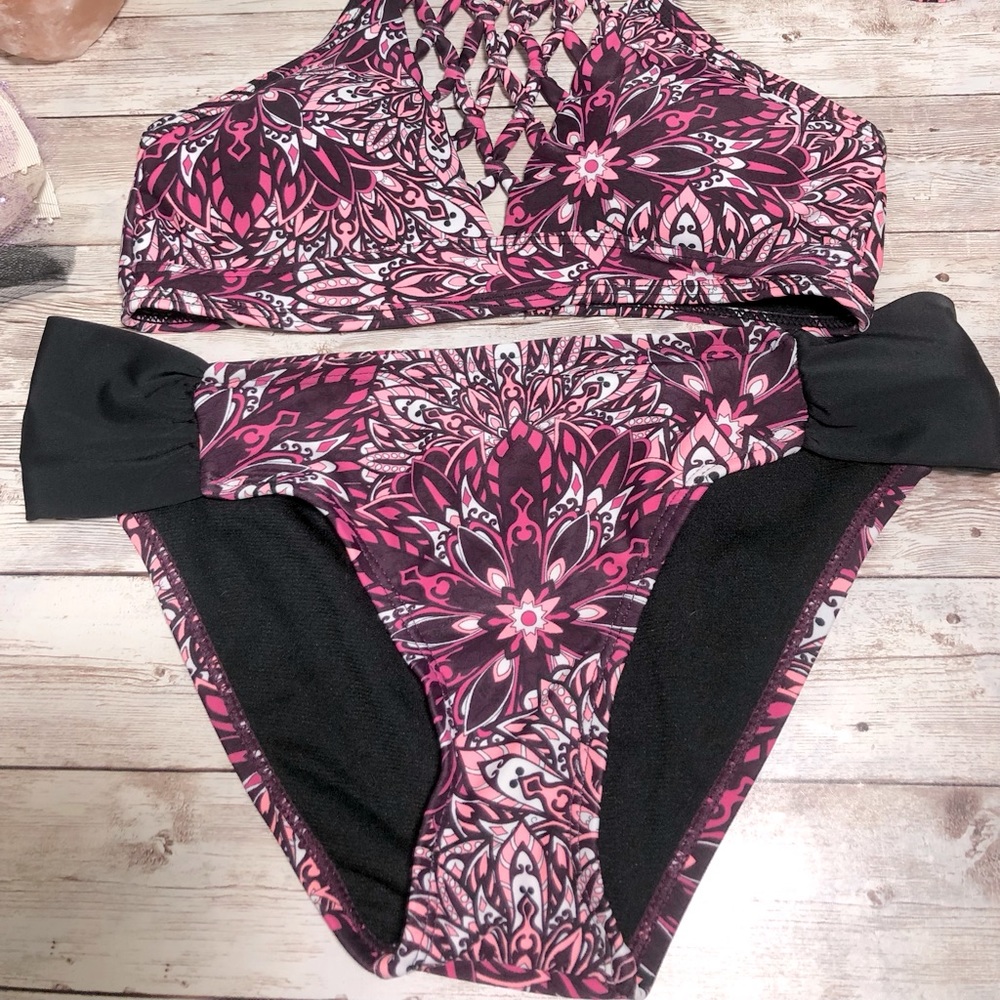 Rue Bleu Floral Bikini by Rue 21 Sz.XS 2-Pc. Swim Bathing Suit Womens Beach Boho - Picture 3 of 5